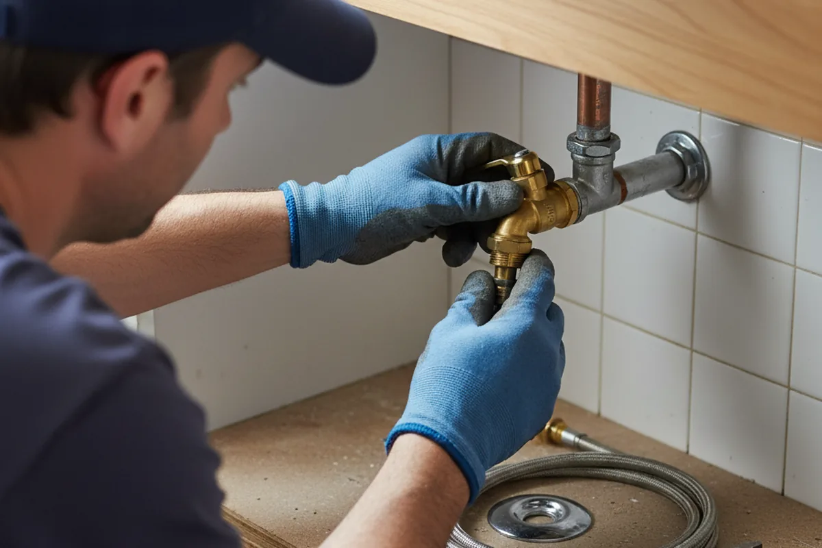 Shutoff valve and fitting work during Emergency Plumbing in Middleburgh